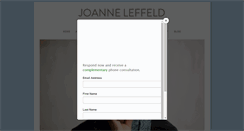 Desktop Screenshot of joanneleffeld.com